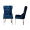 Baxton Studio Honora Contemporary Glam and Luxe Navy Blue Velvet Fabric and Silver Metal 2Piece Dining Chair Set 221-2PC-12910-ZORO - alternate 8